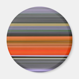 Abstract #1: Orange and grey Magnet
