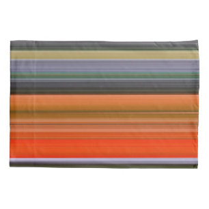 Abstract #1: Orange and grey Pillowcase