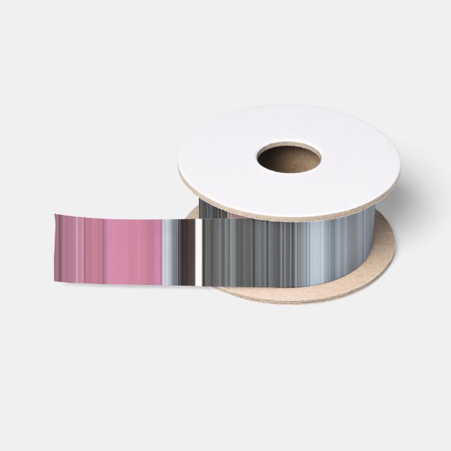 Abstract #1: Pink and gray Satin Ribbon (Spool)