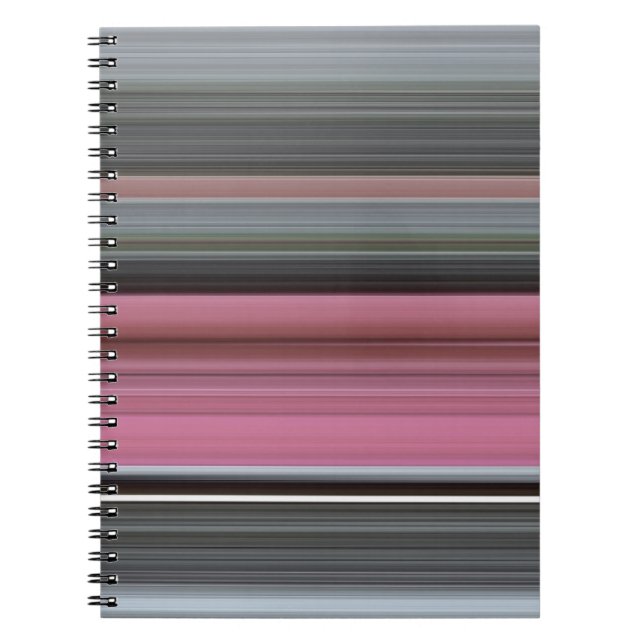 Abstract #1: Pink and gray Spiral Notebook (Front)
