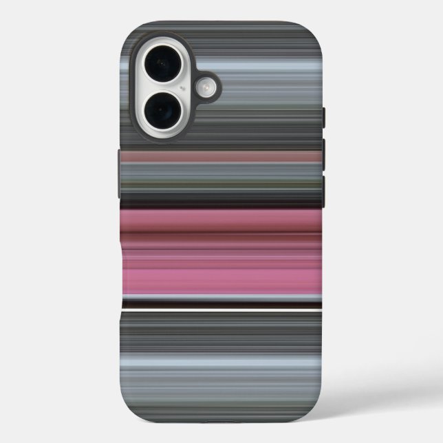 Abstract #1: Pink and grey Case-Mate iPhone Case (Back)