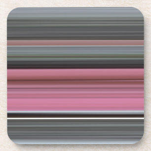 Abstract #1: Pink and grey Coaster