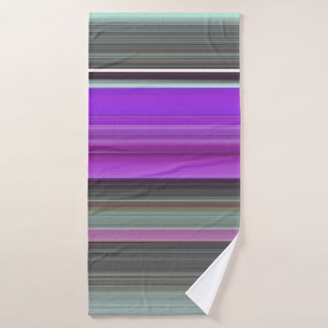 Abstract #1: Purple and gray Bath Towel (Bath Towel)