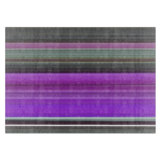 Abstract #1: Purple and gray Cutting Board (Front)