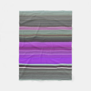 Abstract #1: Purple and grey Fleece Blanket
