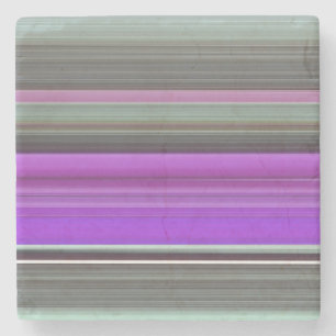 Abstract #1: Purple and grey Stone Coaster