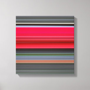 Abstract #1: Red and Grey Canvas Print