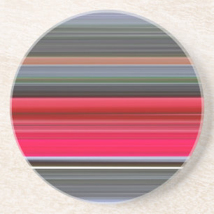 Abstract #1: Red and Grey Coaster