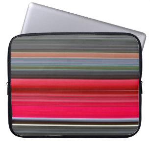 Abstract #1: Red and Grey Laptop Sleeve