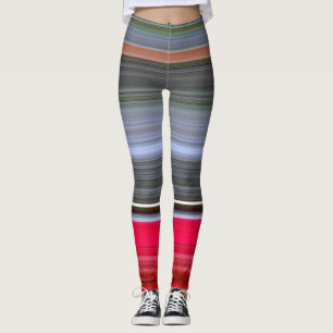 Abstract #1: Red and Grey Leggings