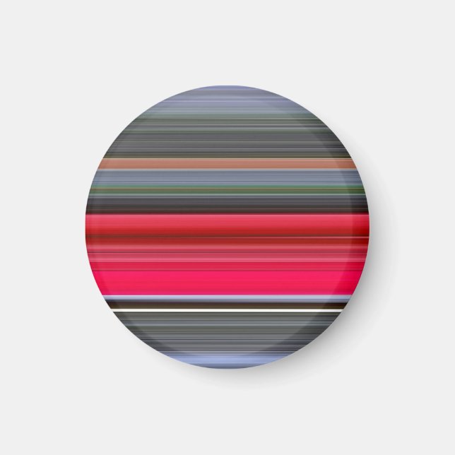 Abstract #1: Red and Grey Magnet (Front)