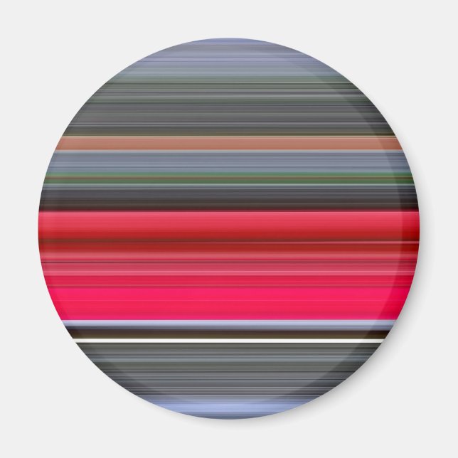 Abstract #1: Red and Grey Magnet (Front)