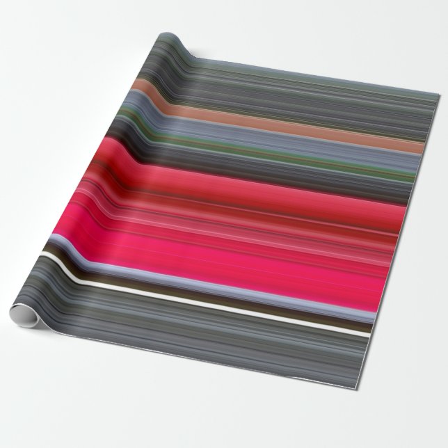 Abstract #1: Red and Grey Wrapping Paper (Unrolled)
