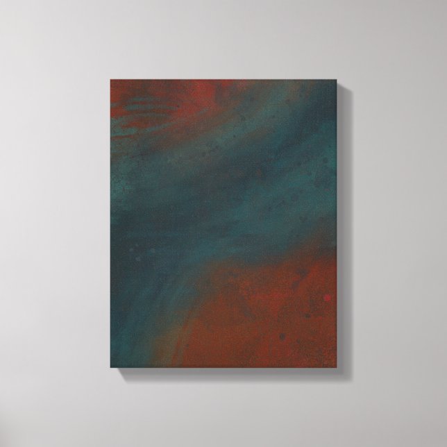 Abstract 1: reds and blues canvas print (Front)
