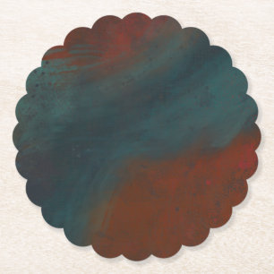 Abstract 1: reds and blues paper coaster