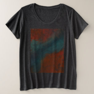 Abstract 1: reds and blues plus size T-Shirt