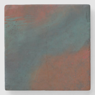 Abstract 1: reds and blues stone coaster