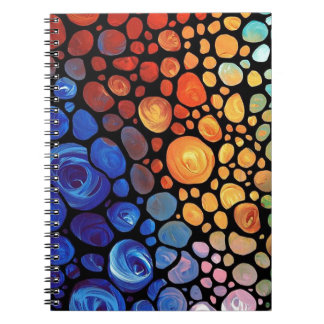 abstract-1 spiral notebook