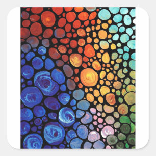 abstract-1 square sticker