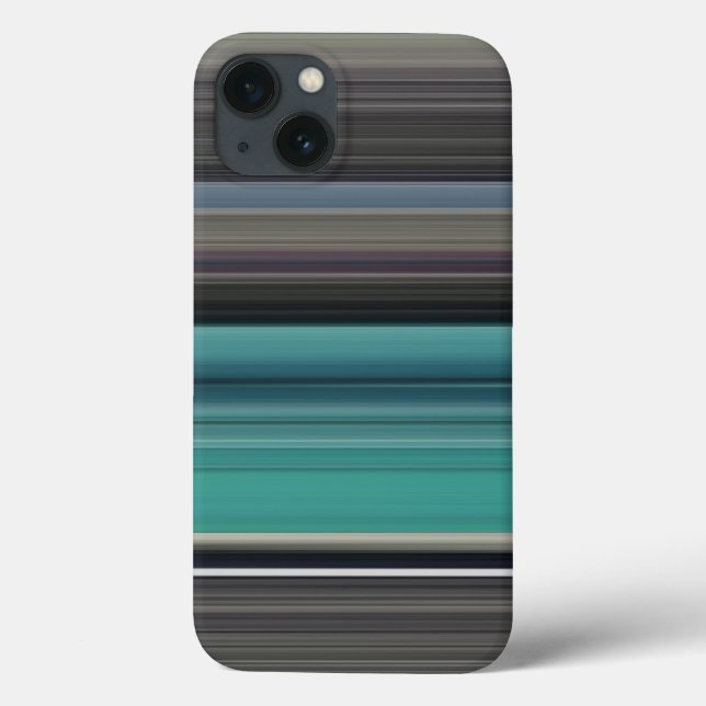 Abstract #1: Teal and gray Case-Mate iPhone Case (Back)