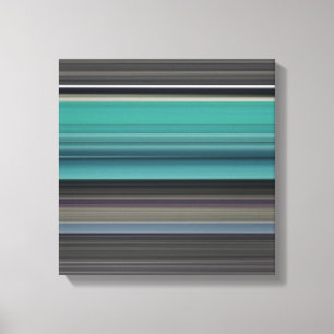 Abstract #1: Teal and grey Canvas Print