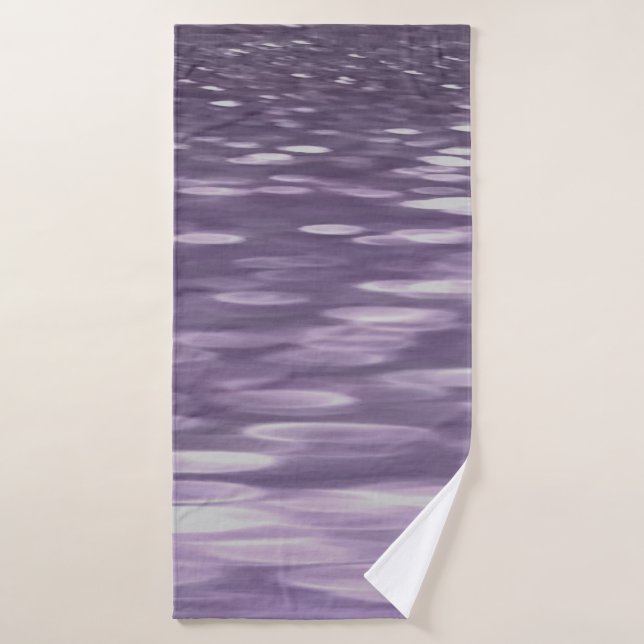 Abstract #1: Ultra Violet Shimmer Bath Towel (Bath Towel)