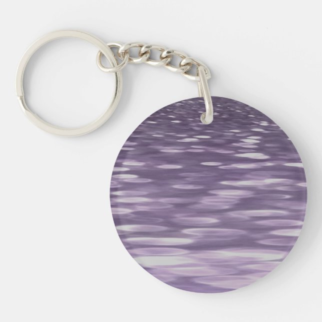 Abstract #1: Ultra Violet Shimmer Key Ring (Front)