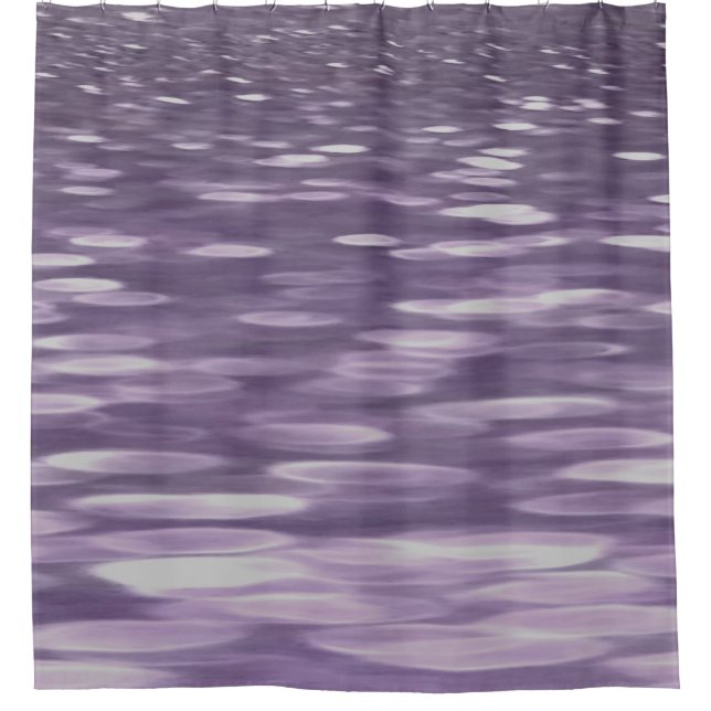 Abstract #1: Ultra Violet Shimmer Shower Curtain (Front)