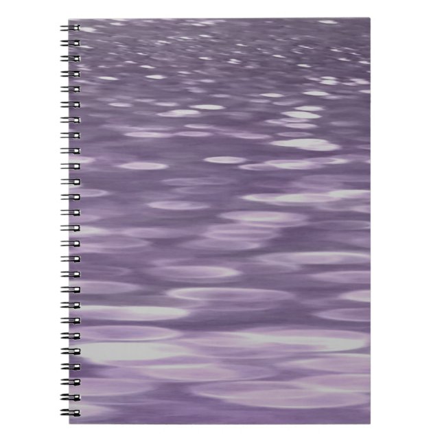 Abstract #1: Ultra Violet Shimmer Spiral Notebook (Front)