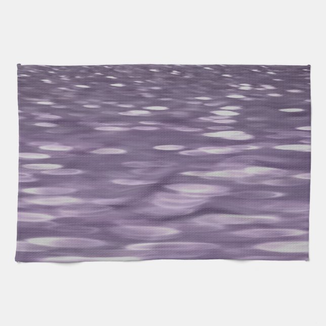 Abstract #1: Ultra Violet Shimmer Tea Towel (Horizontal)