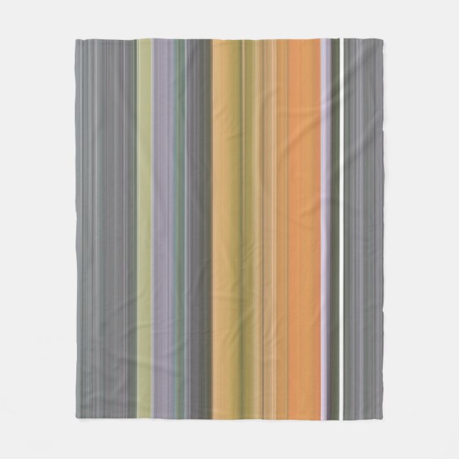 Abstract #1: Yellow and gray Fleece Blanket (Front)