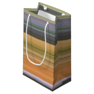 Abstract #1: Yellow and gray Small Gift Bag