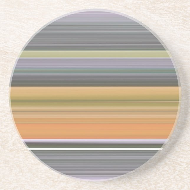 Abstract #1: Yellow and grey Coaster (Front)