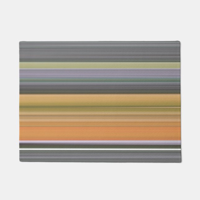 Abstract #1: Yellow and grey Doormat (Front)