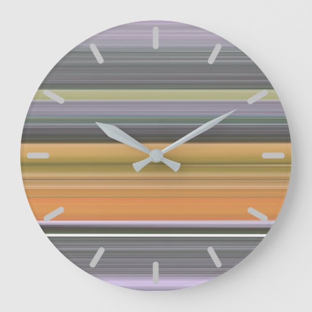 Abstract #1: Yellow and grey Large Clock (Front)
