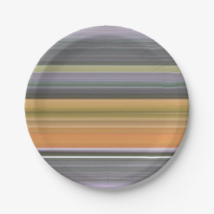 Abstract #1: Yellow and grey Paper Plate