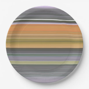 Abstract #1: Yellow and grey Paper Plate