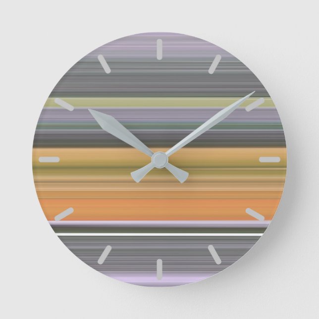 Abstract #1: Yellow and grey Round Clock (Front)