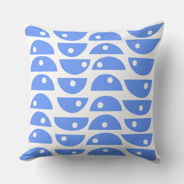 Abstract 220816 - Baby Blue on White Cushion (Front)