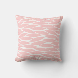 Abstract 250713 - Faded Pink on White Cushion