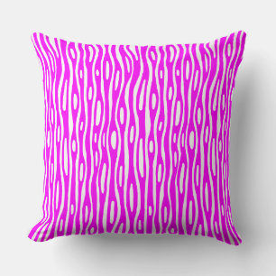 Abstract 280314 - Magenta on White Cushion