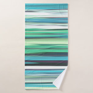 Abstract #2: Aqua blue green blur Bath Towel
