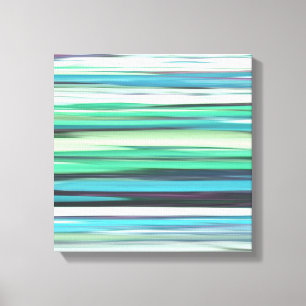 Abstract #2: Aqua blue green blur Canvas Print