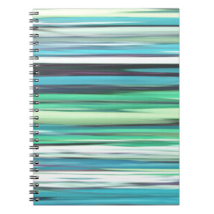 Abstract #2: Aqua blue green blur Spiral Notebook