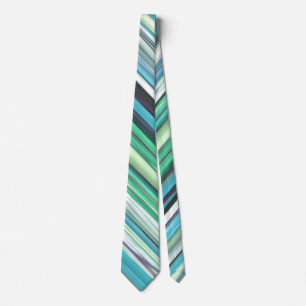Abstract #2: Aqua blue green blur Tie