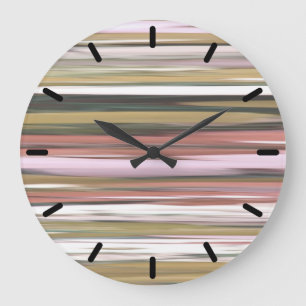 Abstract #2: Autumn Fall colours blur Large Clock