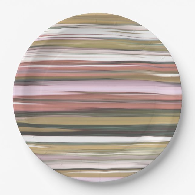 Abstract #2: Autumn Fall colours blur Paper Plate (Front)