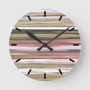 Abstract #2: Autumn Fall colours blur Round Clock