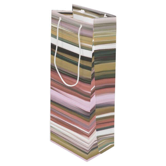 Abstract #2: Autumn Fall colours blur Wine Gift Bag (Front Angled)