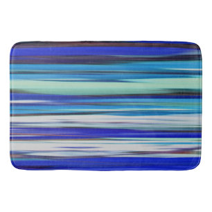 Abstract #2: Blue blur Bath Mat